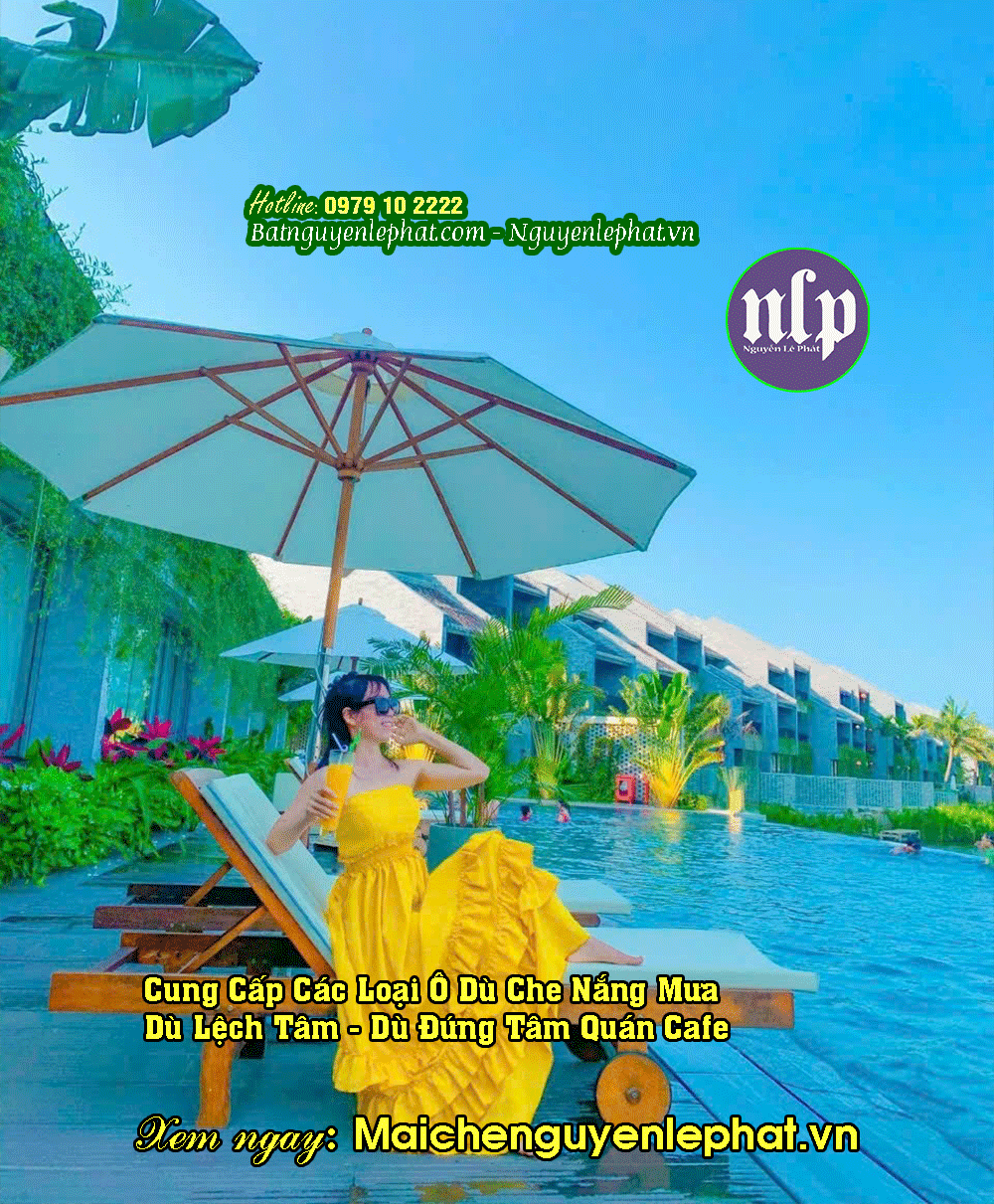 Ô dù che quán cafe tại Thủ Đức