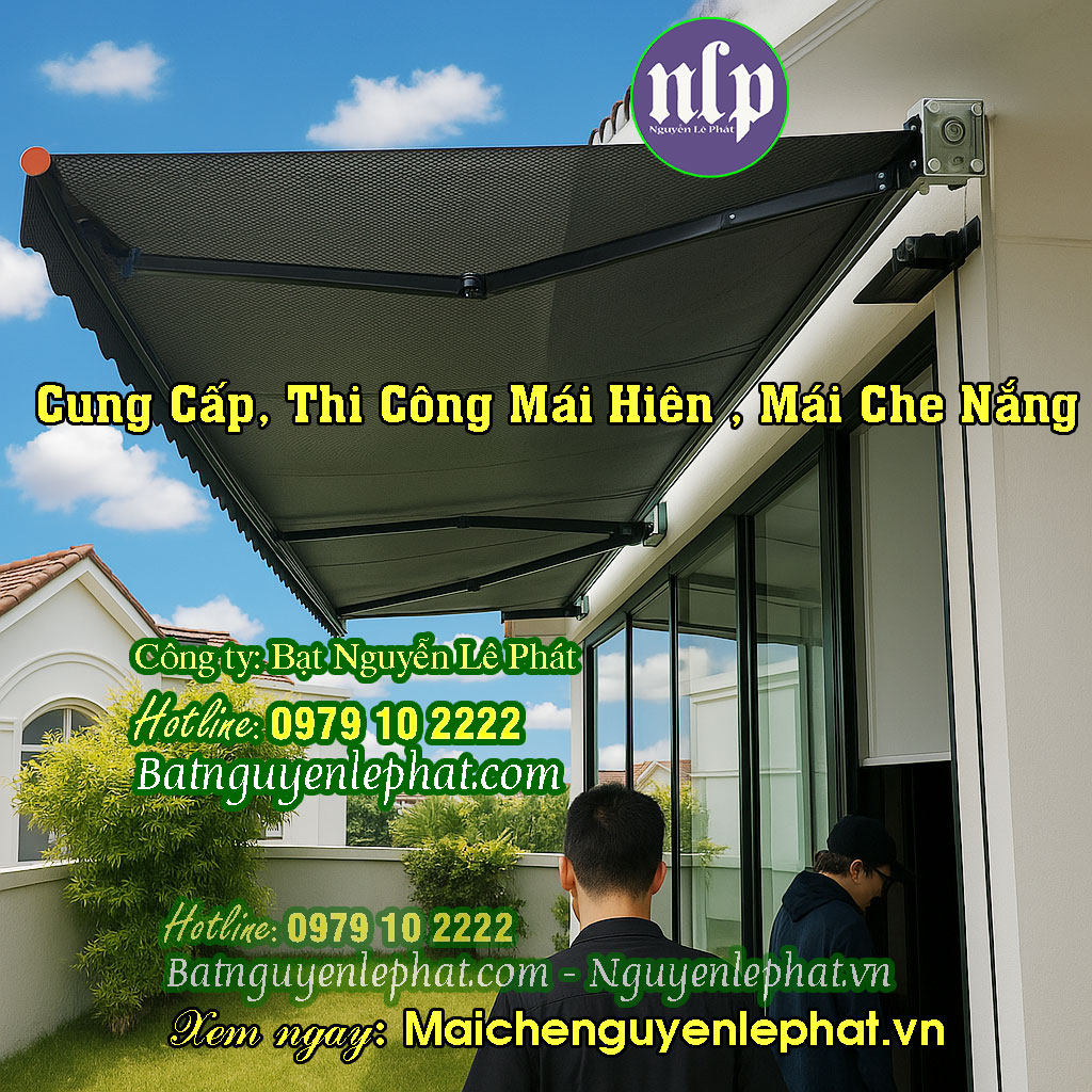 Lắp Mái Bạt Che Trước Hiên Nhà Ở Làng Đại Học Thủ Đức Lắp Mái Bạt Che Trước Hiên Nhà Ở Làng Đại Học Thủ Đức