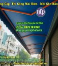 Thi Công Lắp Mái Bạt Che Nắng Mưa Hiên Nhà Tại Tân Uyên