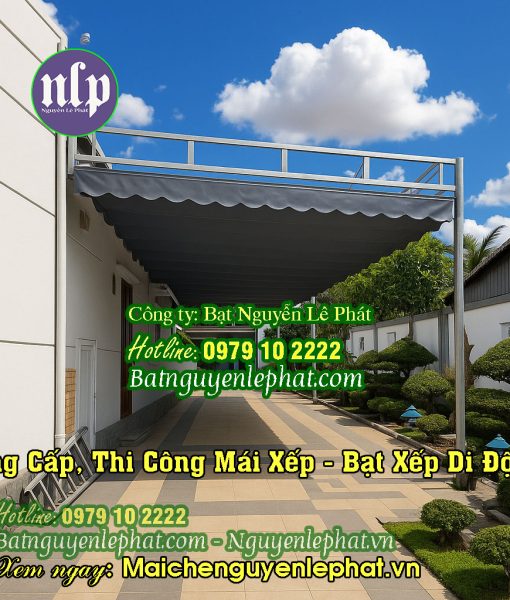 Thi Công Lắp Mái Bạt Che Nắng Mưa Hiên Nhà Tại Tân Uyên