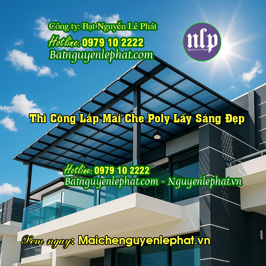 Mái Che Nhựa Poly Lấy Sáng Tại Thủ Dầu Một Bình Dương Mái Che Nhựa Poly Lấy Sáng Tại Thủ Dầu Một Bình Dương