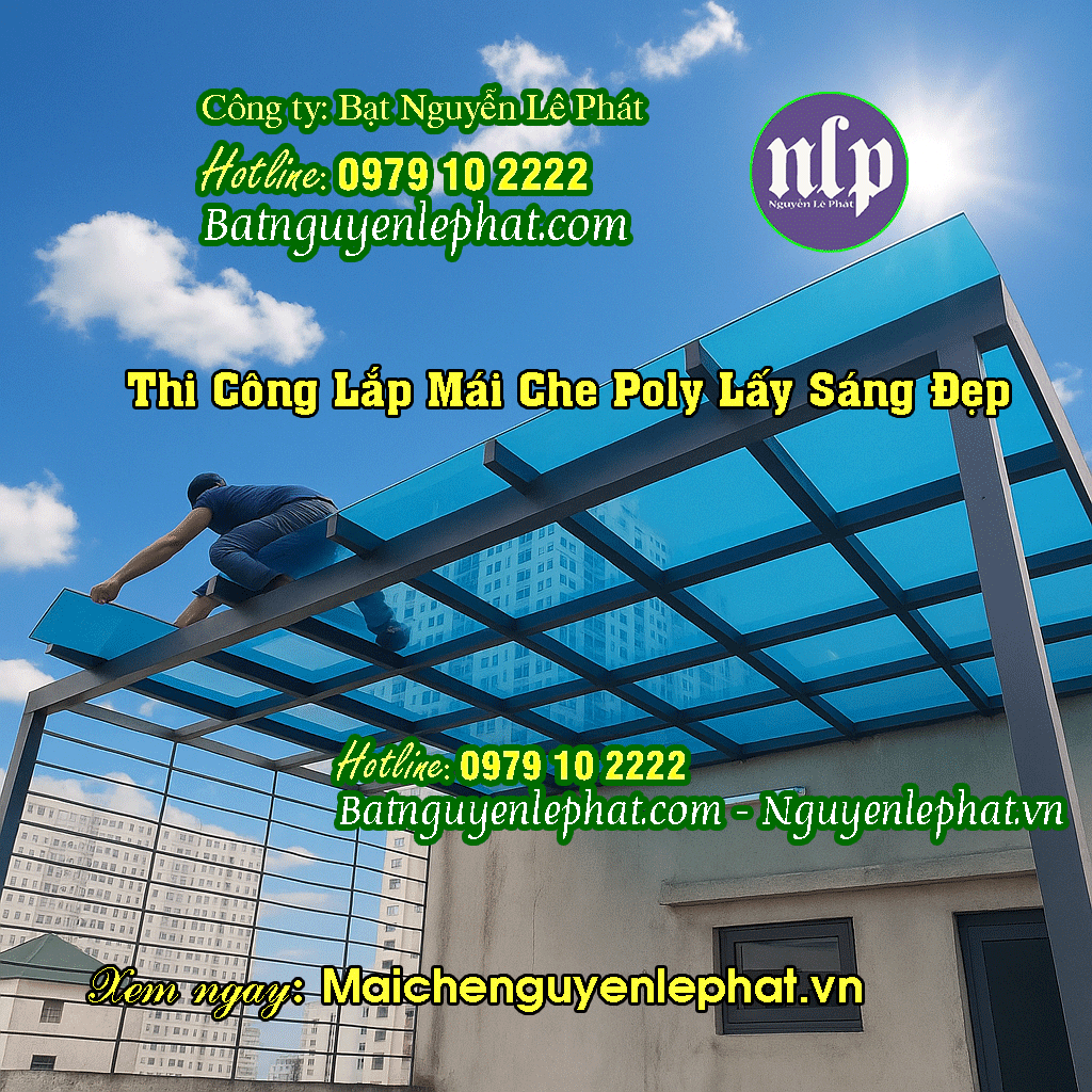 Mái Che Nhựa Poly Lấy Sáng Tại Thủ Dầu Một Bình Dương Mái Che Nhựa Poly Lấy Sáng Tại Thủ Dầu Một Bình Dương